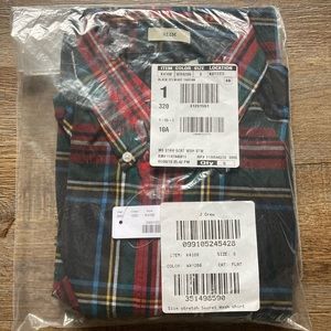 J Crew Slim Fit Stretch Secret Wash Tartan K4108